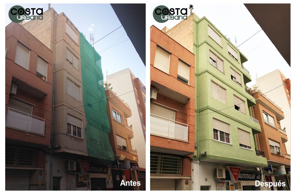 Rehabilitación la fachada, un edificio con más de 30 años